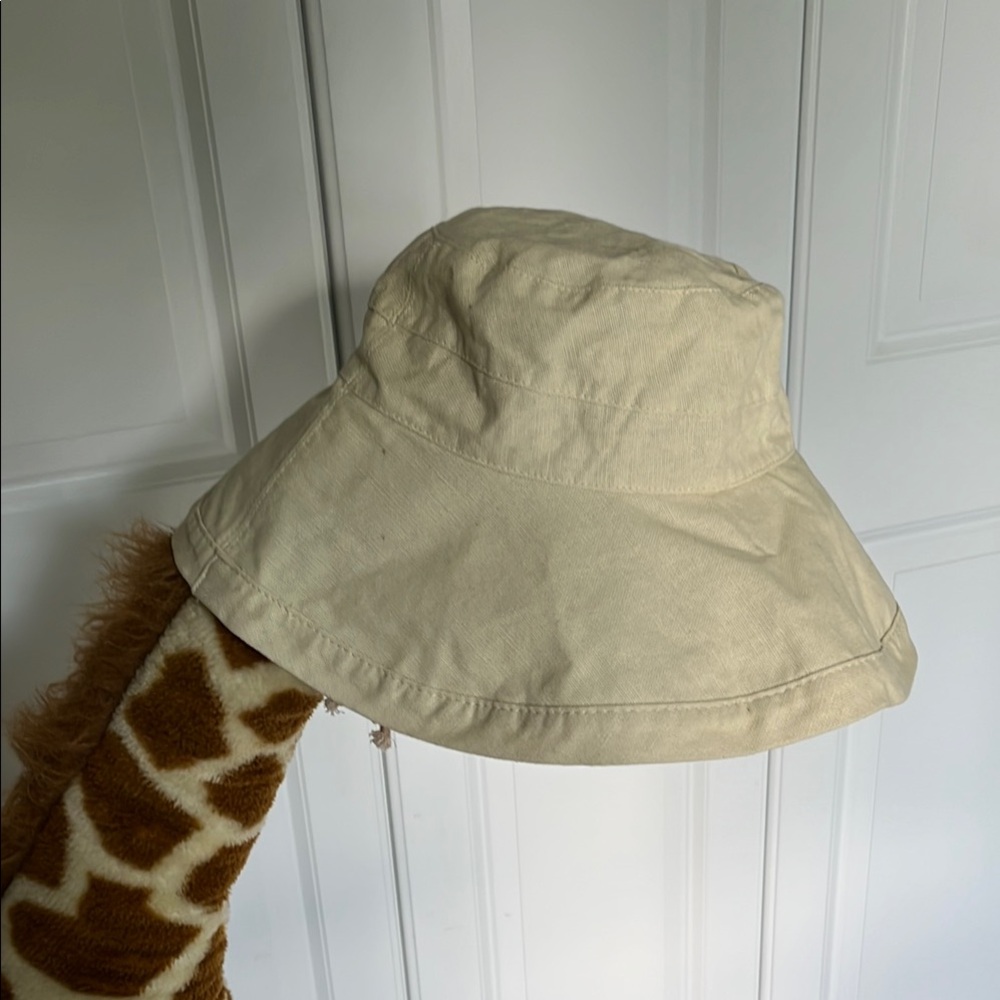 Cream Cotton Sun Hat - Picture 4 of 5